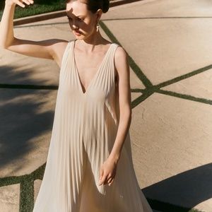 Reformation Dress - Rafina Dress, Color: Ivory, Size: 0